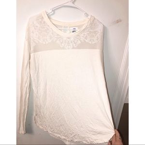 Cream Long Sleeve shirt